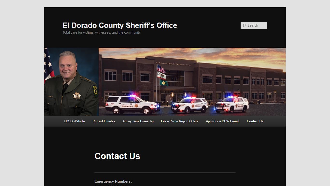 Contact Us | El Dorado County Sheriff's Office
